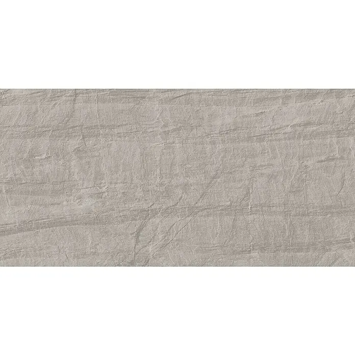 Panel de pared Barideck piedra - 9 ud., 78 x 39 cm, Gris - Un primer plano muestra una elegante textura de piedra gris, ideal para revestimientos de paredes y suelos modernos y elegantes. Las líneas finas añaden profundidad.