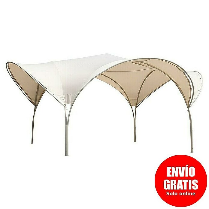 Pérgola estándar Atriz (An x Pr: 5,3 x 5,3 m, Color del armazón: Plateado, Acero) | BAUHAUS