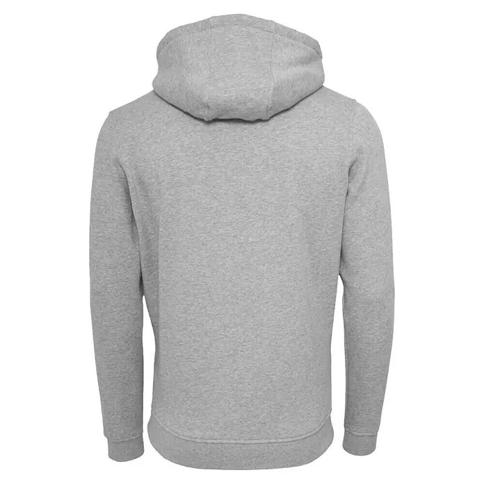 BYB Kapuzenpullover - Grau meliert, XXL - Rückansicht eines grauen Kapuzenpullovers. Bequemer und lässiger Kapuzenpullover für den täglichen Gebrauch, ideal für Sport und Freizeit.