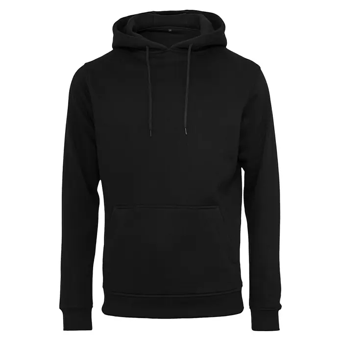 BYB Kapuzenpullover - Schwarz, M - Schwarzer Hoodie mit Kapuze und Kordelzug, sowie einer praktischen Kängurutasche. Bequem und vielseitig für den Alltag.