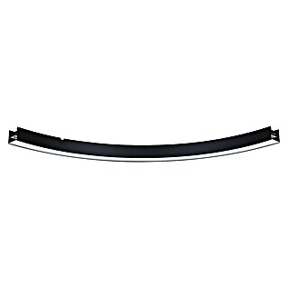 Paulmann Linion Lichtkanal Kurve (Warmweiß, Signalschwarz, L x B x H: 53,5 x 53,5 x 4 cm)