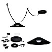 Paulmann ULine LED-Pendelleuchte rund Cone Set (14 W, Ø x H: 35 x 9 cm, Schwarz, Warmweiß) | BAUHAUS