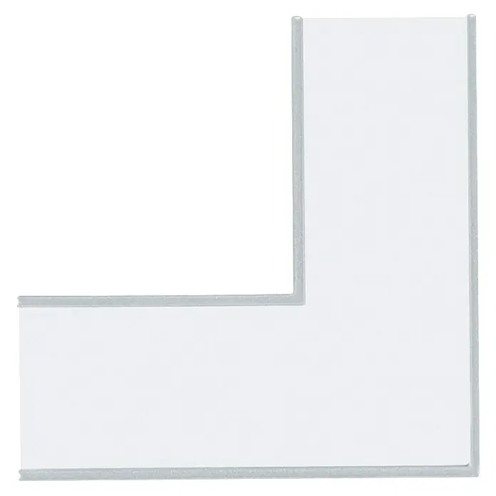 Paulmann Linion Lichtkanal Ecke - Warmweiß, Chrom matt, L x B x H: 10 x 10 x 4 cm - L-förmiger, weißer LED-Kanal mit silbernem Rand zur Installation von LED-Streifen für eine individuelle Beleuchtungslösung.