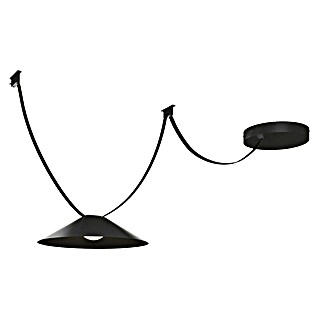 Paulmann ULine LED-Pendelleuchte rund Cone Set (14 W, Ø x H: 35 x 9 cm, Schwarz, Warmweiß)