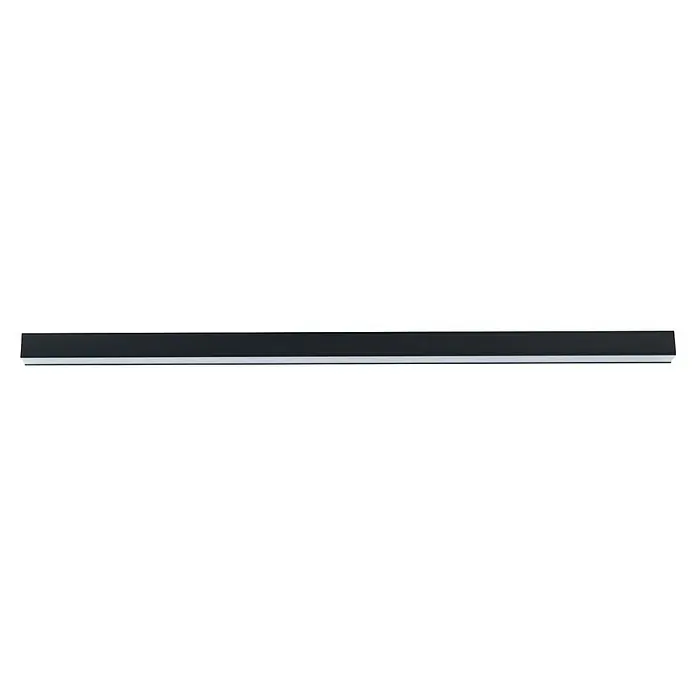 Paulmann Linion Stromeinspeisung Power Channel - 100 x 4 x 4 cm, Signalschwarz, Nicht Dimmbar - Nahaufnahme eines schlanken, modernen schwarzen Monitors mit einem dünnen, silbernen Rahmen, der Eleganz und fortschrittliche Technologie ausstrahlt.