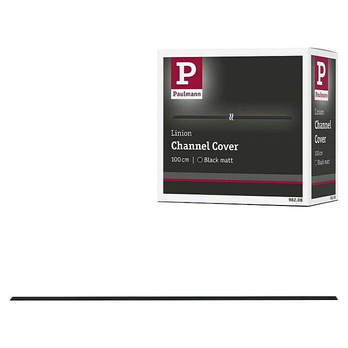 Paulmann Linion Abdeckung Gerade (L x B x H: 3,6 x 100 x 0,1 cm, Schwarz matt) | BAUHAUS