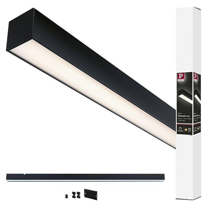 Paulmann Linion Lichtkanal (Warmweiß, Signalschwarz, L x B x H: 100 x 4 x 4 cm) | BAUHAUS