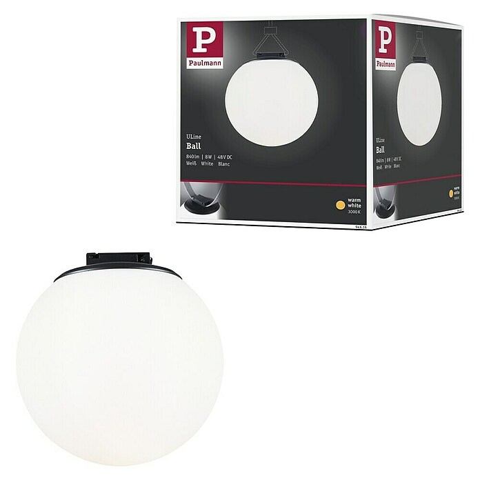 Paulmann ULine LED-Kugel Ball (8 W, Ø x H: 15 x 15,2 cm, Schwarz, Warmweiß) | BAUHAUS