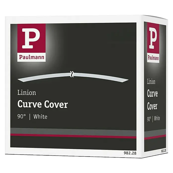 Paulmann Linion Abdeckung Kurve - L x B x H: 3,6 x 78,6 x 0,1 cm, Weiß - Verpackung der Paulmann Linion Curve Cover 90° in Weiß, ideal zur Abdeckung von Ecken und Kanten.