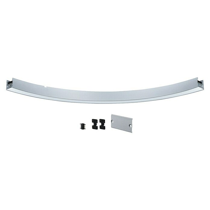 Paulmann Linion Lichtkanal Kurve (Warmweiß, Chrom matt, L x B x H: 53,5 x 4 x 4 cm) | BAUHAUS