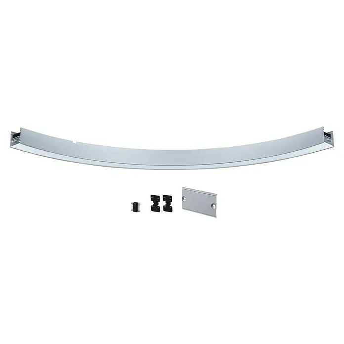 Paulmann Linion Lichtkanal Kurve - Warmweiß, Chrom matt, L x B x H: 53,5 x 4 x 4 cm - Eine gebogene LED-Aluminiumprofilschiene mit Zubehör zur flexiblen Lichtgestaltung in Innenräumen. Ideal für indirekte Beleuchtung.