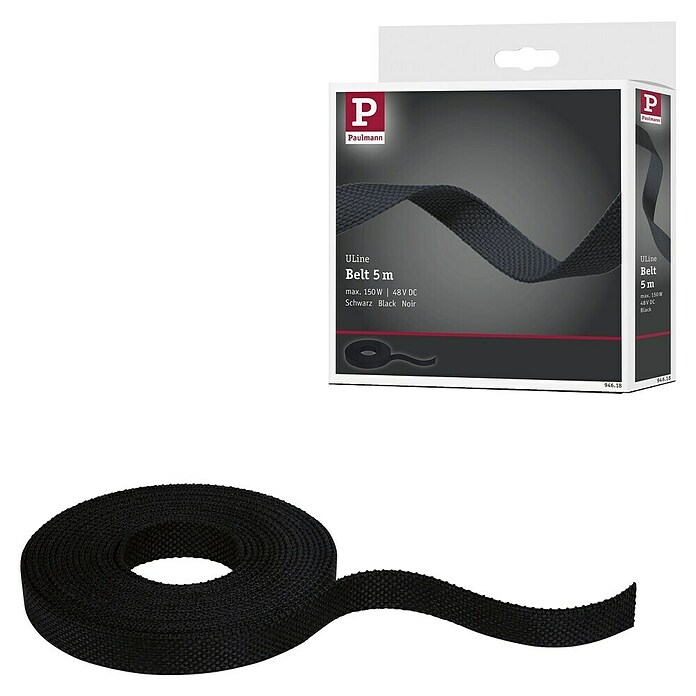 Paulmann ULine Gurtsystem (Länge: 5 m, Schwarz) | BAUHAUS