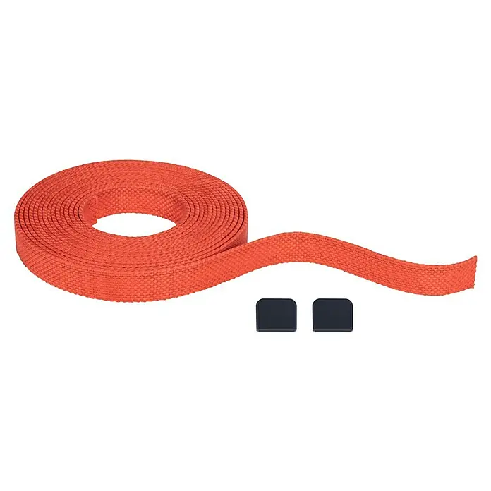 Paulmann ULine Gurtsystem - Länge: 5 m, Orange - Aufgerollte, korallenrote Riemen aus strapazierfähigem Material. Ideal für Outdoor-Ausrüstung, Bastelarbeiten und mehr.