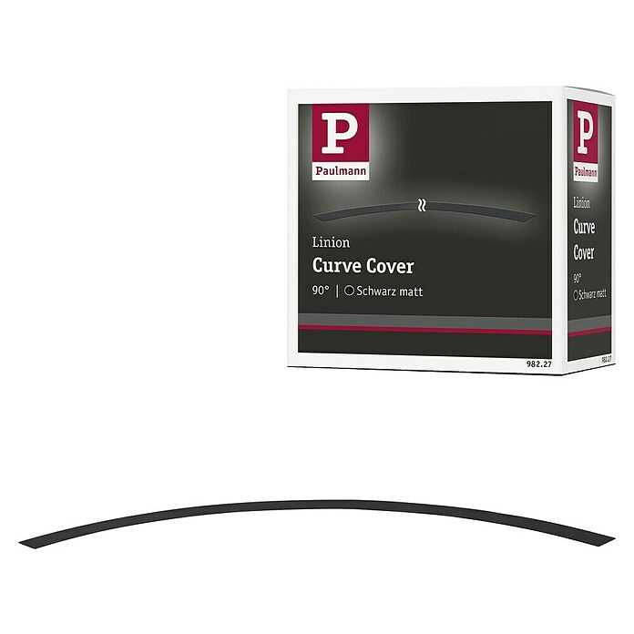 Paulmann Linion Abdeckung Kurve (L x B x H: 3,6 x 78,6 x 0,1 cm, Schwarz matt) | BAUHAUS