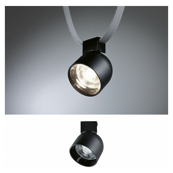 Paulmann ULine LED-Spotstrahler Ronde (7 W, Ø x H: 8,5 x 11 cm, Schwarz, Warmweiß) | BAUHAUS
