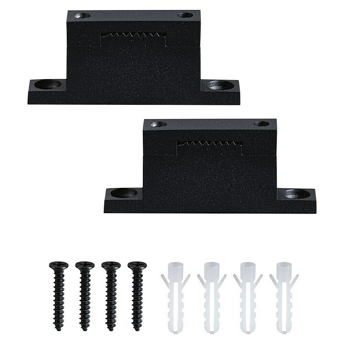 Paulmann ULine Erweiterungs-Set Gurthalter (7,2 x 3 cm, Schwarz, Gesamtstückzahl: 2 Stk.) | BAUHAUS
