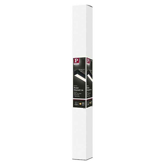 Paulmann Linion Stromeinspeisung Power Channel (100 x 4 x 4 cm, Signalschwarz, Nicht Dimmbar) | BAUHAUS