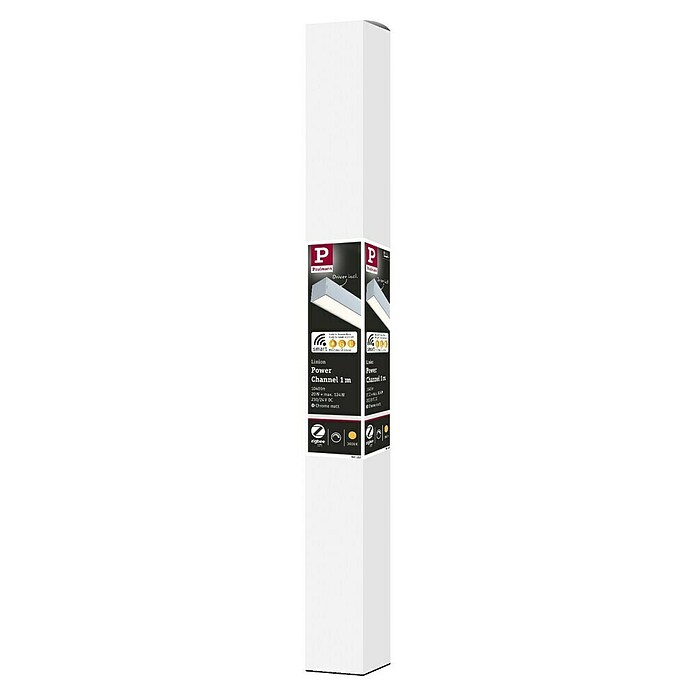 Paulmann Linion Stromeinspeisung Power Channel (100 x 4 x 4 cm, Chrom matt, Dimmbar) | BAUHAUS