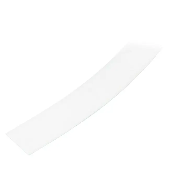 Paulmann Linion Abdeckung Kurve - L x B x H: 3,6 x 78,6 x 0,1 cm, Weiß - Weißes Regal mit horizontalen Linien auf schwarzem Hintergrund. Das Regal ist schlicht und modern gestaltet. Ideal für jedes Zimmer.
