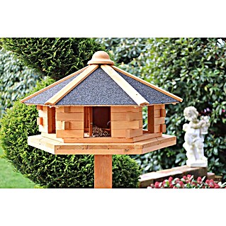 Promadino Vogelfutterhaus Fehmarn (Hellbraun, Ausstattung: Ohne Vogelhausständer)