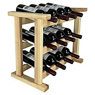 Promadino Weinregal Medoc (53,8 x 30 x 40 cm, Anzahl Flaschen: 12 Stk.)
