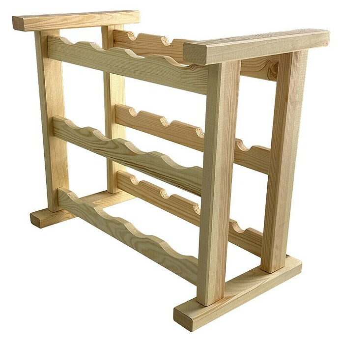 Promadino Weinregal Medoc (53,8 x 30 x 40 cm, Anzahl Flaschen: 12)