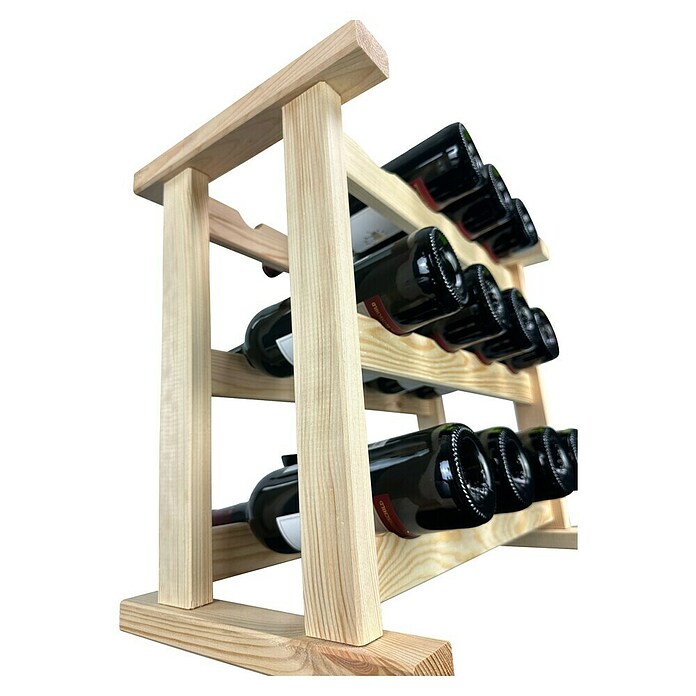 Promadino Weinregal Medoc (53,8 x 30 x 40 cm, Anzahl Flaschen: 12)