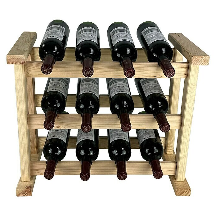 Promadino Weinregal Medoc (53,8 x 30 x 40 cm, Anzahl Flaschen: 12)
