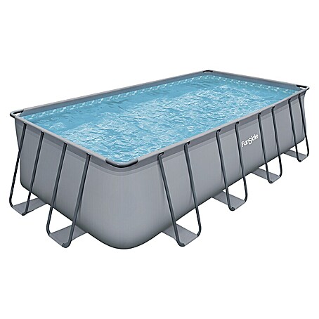 Funsicle Frame-Pool Oasis Lap Pool (L x B x H: 549 x 274 x 132 cm, 17 870 l, Grau)