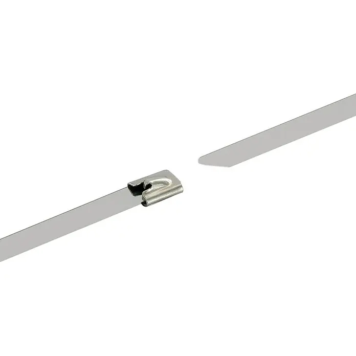 Schwaiger Kabelbinder Edelstahl - L x B: 25 x 1 cm - Edelstahlkabelbinder mit sichtbarem Verriegelungskopf und Band.