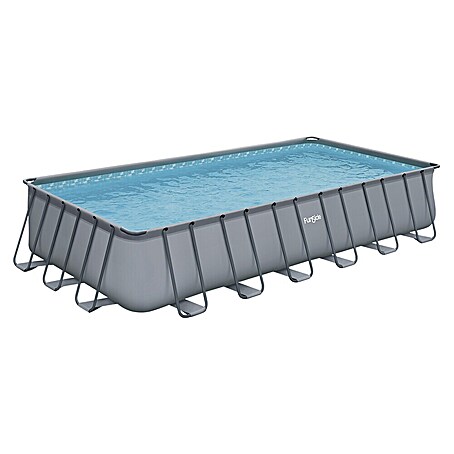 Funsicle Frame-Pool Oasis (L x B x H: 732 x 366 x 132 cm, Grau, 29 470 l)