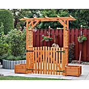 Promadino Pergola Bamberg (Höhe: 208 cm, Ausführung: Tür & Pflanzkasten)
