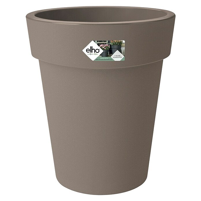 Elho Plantenbak Top Planter Hoog 35 (Ø x h: 35 x 41 cm, Taupe, Kunststof) | BAUHAUS