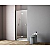 GEO Hit Nischendusche (90 x 202,2 cm, Unbeschichtet, DIN Anschlag: Links, Stärke: 6 mm, Silber)