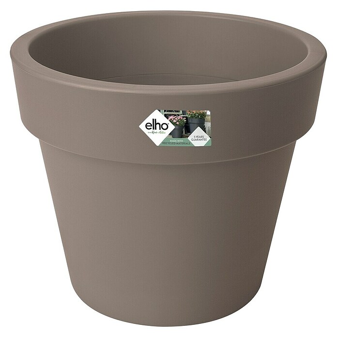 Elho Plantenbak Top Planter 40 (Ø x h: 39 x 33 cm, Taupe, Kunststof) | BAUHAUS