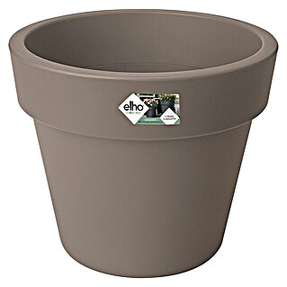 Elho Plantenbak Top Planter 40 (Ø x h: 39 x 33 cm, Taupe, Kunststof)