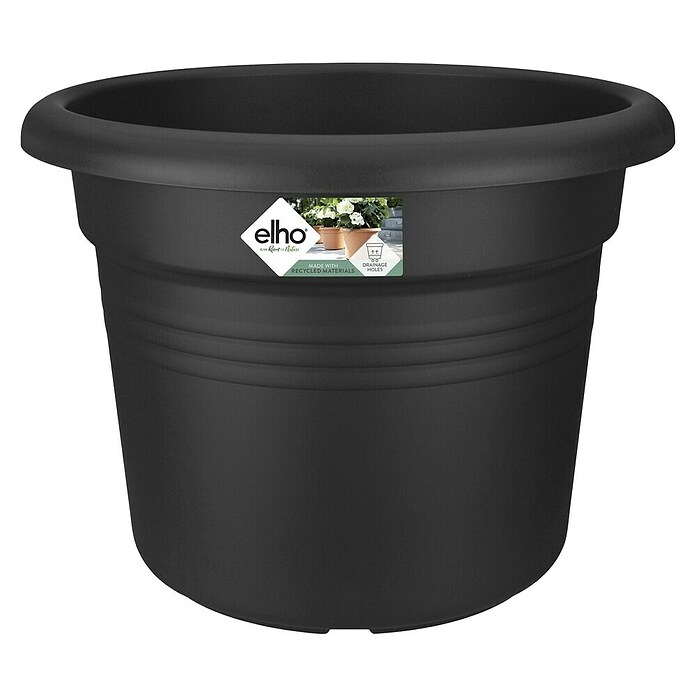 Elho Green Basics Bloempot (Ø x h: 78 x 60 cm, Zwart, Kunststof) | BAUHAUS