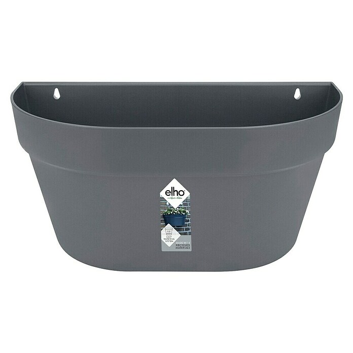Elho Loft Urban Wandplantenbak (l x b x h: 39 x 19,8 x 18,8 cm, Kunststof, Antraciet) | BAUHAUS