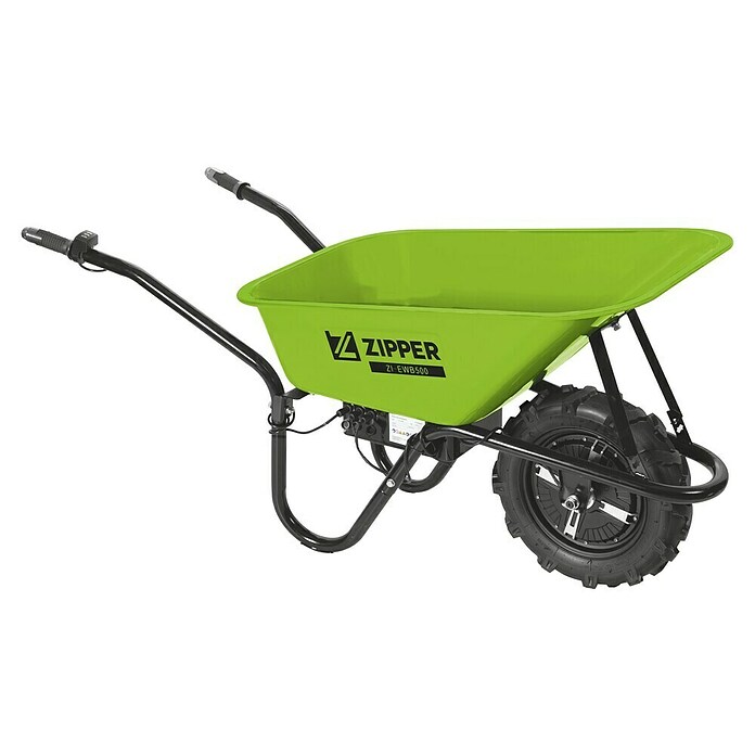 Zipper Akku-Schubkarre ZI-EWB 500 (24 V, 12 Ah, Anzahl Akkus: 1 Akku, Tragkraft: 150 kg)