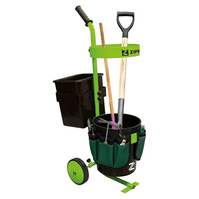 Zipper Rollwagen für Gartenwerkzeuge ZI-UVGW1 (Grün, 2 Räder) | BAUHAUS