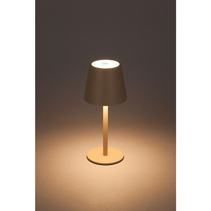 Starlux Paola Akku-Tischleuchte Paola Mini (3 Stk., 1,6 W, L x B x H: 8,6 x 8,6 x 27 cm, Warmweiß, Sand) | BAUHAUS