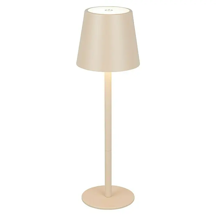 Starlux Paola Akku-Tischleuchte - 3 Stk., 1,6 W, L x B x H: 8,6 x 8,6 x 27 cm, Warmweiß, Sand - Stehleuchte in Beige. Das moderne Design der Leuchte sorgt für eine angenehme Beleuchtung in jedem Raum und ist ein echter Hingucker.