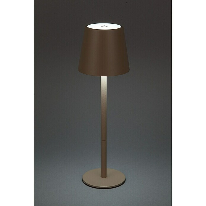 Starlux Paola Akku-Tischleuchte Paola Mini (3 Stk., 1,6 W, L x B x H: 8,6 x 8,6 x 27 cm, Warmweiß, Sand) | BAUHAUS