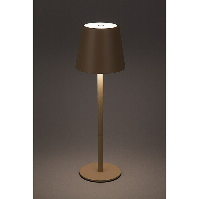 Starlux Paola Akku-Tischleuchte Paola Mini (3 Stk., 1,6 W, L x B x H: 8,6 x 8,6 x 27 cm, Warmweiß, Sand) | BAUHAUS