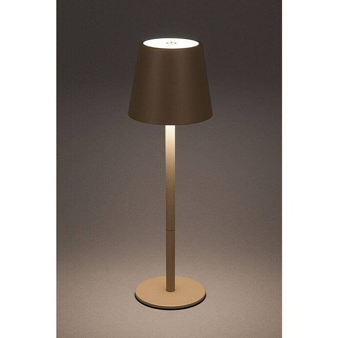Starlux Paola Akku-Tischleuchte Paola Mini (3 Stk., 1,6 W, L x B x H: 8,6 x 8,6 x 27 cm, Warmweiß, Sand) | BAUHAUS