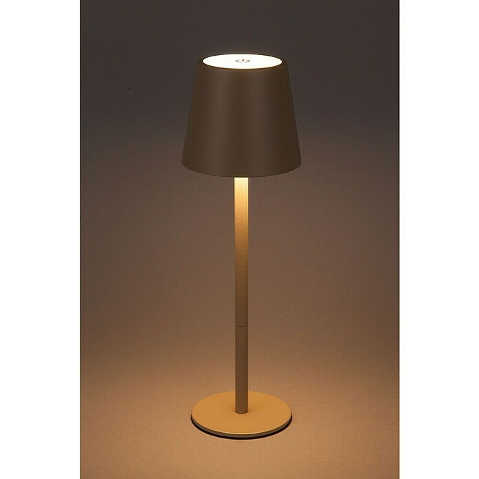 Starlux Paola Akku-Tischleuchte Paola Mini (3 Stk., 1,6 W, L x B x H: 8,6 x 8,6 x 27 cm, Warmweiß, Sand) | BAUHAUS