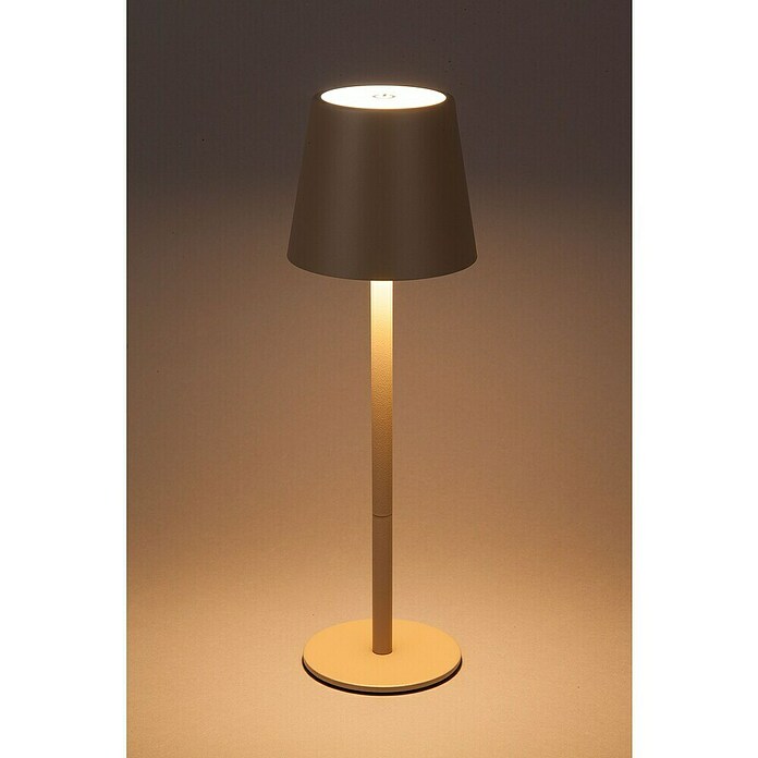 Starlux Paola Akku-Tischleuchte Paola Mini (3 Stk., 1,6 W, L x B x H: 8,6 x 8,6 x 27 cm, Warmweiß, Sand) | BAUHAUS