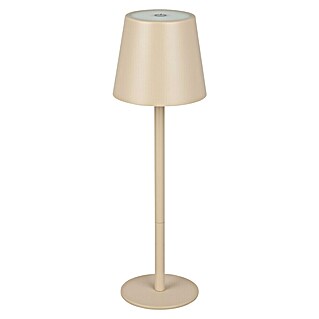 Starlux Akku-Tischleuchte Paola Mini (3 Stk., 1,6 W, L x B x H: 8,6 x 8,6 x 27 cm, Sand, Warmweiß)