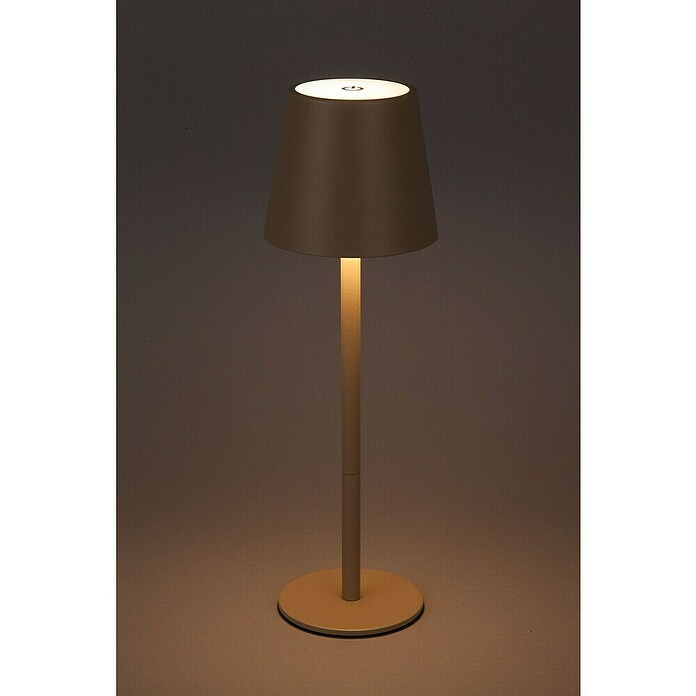Starlux Paola Akku-Tischleuchte Paola Mini (3 Stk., 1,6 W, L x B x H: 8,6 x 8,6 x 27 cm, Warmweiß, Sand) | BAUHAUS