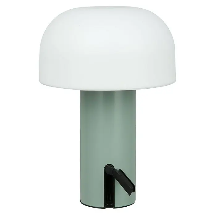 Starlux Akku-Tischleuchte Pilz - 1 W, L x B x H: 22 x 15 x 15 cm, RGBW, Grün - Stimmungsvolle LED-Tischleuchte in Pilzform. Die Lampe in Pastellgrün spendet warmes Licht und ist ideal für Nachttisch oder Schreibtisch.